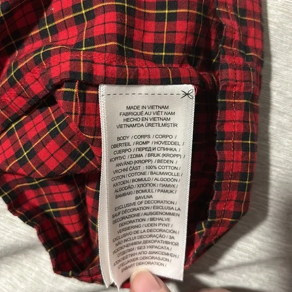 Polo Ralph Lauren plaid dress size 10 girls no belt - Picture 7 of 7